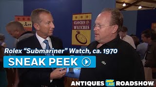 Preview Rolex Red Submariner Watch ca 1970  Vintage Chattanooga Hr 1  ANTIQUES ROADSHOW  PBS [upl. by Otreblasiul]