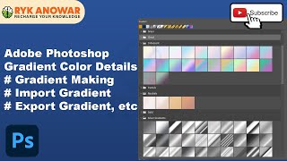 Adobe Photoshop gradient Details [upl. by Lowery]