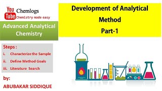 Development of Analytical Method  Part1  Advanced Analytical Chemistry [upl. by Prem]