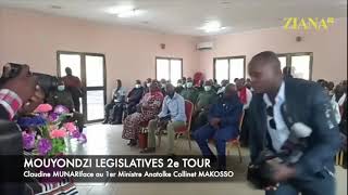 MOUYONDZI Législatives 2e Tour Claudine Munari face au PM Anatole Collinet Makosso [upl. by Sulihpoeht317]