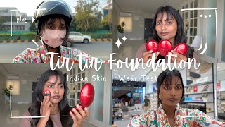 TirTir Cushion Foundation On Brown Skin  Wear Test for 7 Hrs  34N Pecan [upl. by Aihtebat583]