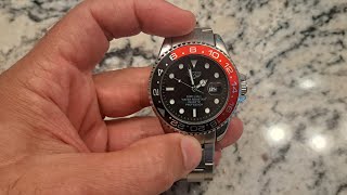 How to set Dual Time Zone Watch 24 hour Military Budget Friendly Tactical GMT Diver DIVE Watches [upl. by Humfrey]