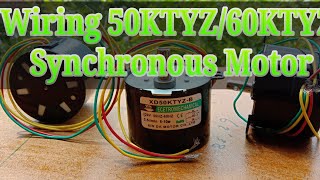 Wiring 50KTYZ60KTYZ synchronous motor low speed gear box [upl. by Naima]