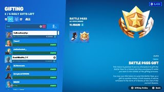 Fortnite Gifting Battle Pass 8 [upl. by Ettezzus]