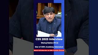 Mock Interview  CSS exam preparation from CSPs Academy Islamabad csspreparation [upl. by Adnamahs]