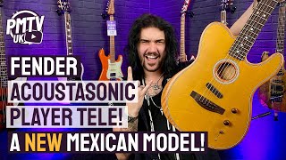 Fender Acoustasonic Player Telecaster  The New Mexican Made Acoustic Electric Hybrid Tele [upl. by Eneleoj]