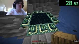 Minecraft 1 18 speedrun 1 43 WORLD RECORD [upl. by Haissi]