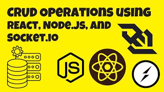 WebSockets 101  CRUD Operations using SocketIO React and Nodejs [upl. by Annairt]