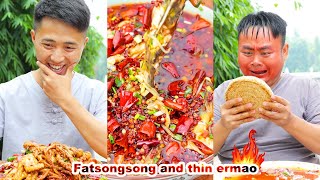 mukbang  Lobster  Yellow Spicy Ding  Squid  Bobo Chicken  Belly Pork  funny mukbang [upl. by Christina]