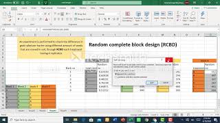 Random complete block design RCBD  Layout blocking randomization and ANOVA [upl. by Danziger199]