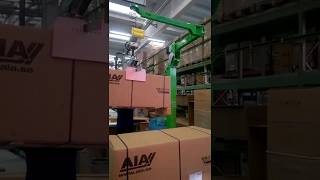 Lift assist device for piling up bulky and heavy boxes [upl. by Ahtelra697]