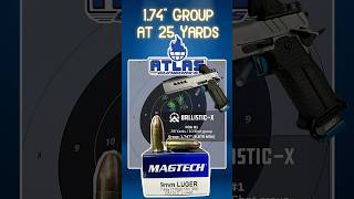 Accuracy Test Magtech 9mm 115g Ammo with the Atlas Artemis [upl. by Susie790]