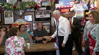 WEB EXTRA VP Mike Pence Stops At Jaxsons [upl. by Palladin]