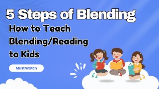 5 Steps of Blending How to Teach Blending to Kids blending phonics [upl. by Eitak247]