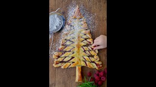 Puff Pastry Christmas Tree  The Ultimate Holiday Dessert [upl. by Legna]