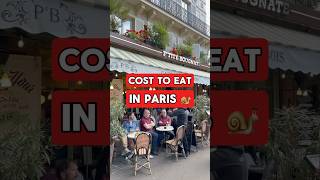 What do restaurants cost in Paris France paristravelguide parisfoodie parisfrance [upl. by Herzig932]