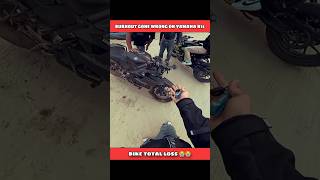 Burnout gone wrong on Yamaha R15  Almost died shorts [upl. by Riabuz]