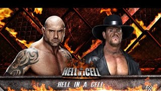 Batista vs Undertaker hell in a cell full match wwe wwewrestler [upl. by Corsiglia]