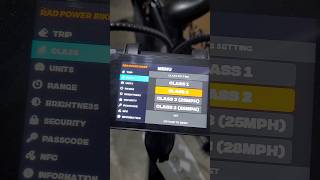 How to switch the Rad Radster to Class 3 radpowerbikes class3 shorts rad [upl. by Modnar]