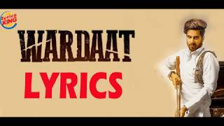 Wardaat LYRICS  Singga  Desi Crew  Lyrics King  Latest Punjabi Song 2019 [upl. by Hobbs634]