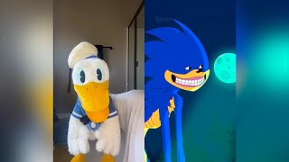 Donald Ducc REACTS To SHIN SONIC TikToks 10 DO NOT BE SCARED CHALLENGE [upl. by Raddie]