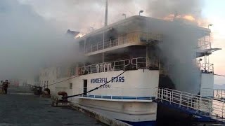 Wonderful Stars in Ormoc City Port Roble group of companies catches fire [upl. by Bartlet]