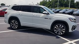 2022 VW Atlas 36 SEL Premium RLine 4Motion in Pure White with Mauro Brown and Black Leather🔥🔥🔥🔥🔥 [upl. by Otina]