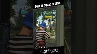 Solo vs squad Br Push Highlights edge99 freefireindia [upl. by Phil]