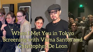 Vilma Santos emotional sa special screening ng pelikulang When I Met You in Tokyo MMFF2023 [upl. by Gottuard]