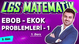 EBOB PROBLEMLERİ  8Sınıf Matematik 5Ders [upl. by Eyeleen]