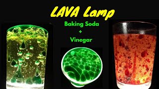 How to make LAVA Lamp at Home Vinegar  Baking Soda Experiment MREasyMaker [upl. by Millicent64]