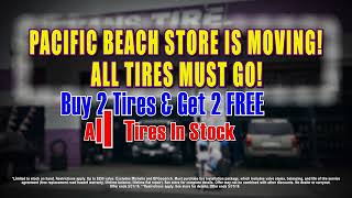 Evans Tire amp Service Centers  Pacific Beach Store is Moving Get HUGE SAVINGS [upl. by Nallek835]