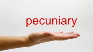 How to Pronounce pecuniary  American English [upl. by Maxi]