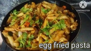 how to make egg fried pasta soo yummy😋🍝 [upl. by Reprah]