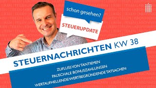 Steuernachrichten  Update 382020  Kostenlos amp schnell informiert [upl. by Philcox]