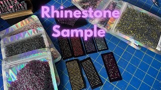 Making Rhinestone Sample [upl. by Keller]