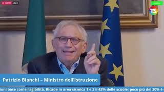 Bianchi ministro dellIstruzione quotFirmato decreto di 1 miliardo di euro per le scuolequot [upl. by Suoicserp]