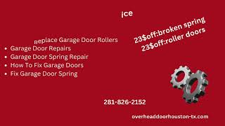 Overhead Door In Houston TX  2818262152  httpsoverheaddoorhoustontxcom [upl. by Granville]