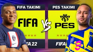 FIFA KAPAK YILDIZLARI vs PES KAPAK YILDIZLARI  FIFA 22 KARİYER MODU ALLSTAR KAPIŞMA [upl. by Rellia]