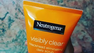 Neutrogena Visibly Clear Blackhead Eliminating Daily SCRUB Review 2023 [upl. by Emmer123]