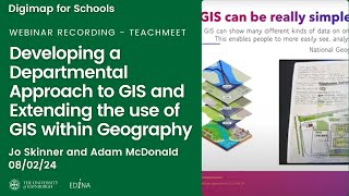 TeachMeet  Developing a Departmental Approach to GIS amp Extending the use of GIS within Geography [upl. by Arema]