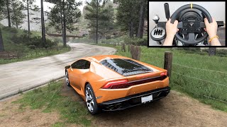 Forza Horizon 5 Lamborghini Huracan Thrustmaster TX Steering Wheel Gameplay [upl. by Adnovaj742]