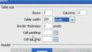Dreamweaver Tutorial  9  Tables [upl. by Coleman]
