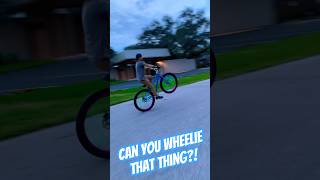 Can you wheelie a bike It’s easy of you try SE bike is the easiest for sure sebikes wheelies [upl. by Mendez]