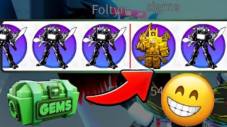 OPEN 200 GEM CRATE for Upgraded Titan Clock Man in Skibidi Tower Defense Episode 72 PART 2 Update [upl. by Lacombe]