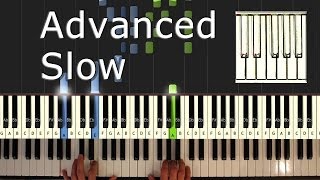 Yiruma  River Flows In You  SLOW  Piano Tutorial Easy  How to Play synthesia [upl. by Akimot562]