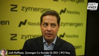 Josh Hoffman Zymergen CEO Fortt Knox on the IPO [upl. by Stevena254]