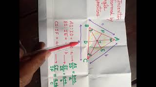 Angle Bisector in a triangle [upl. by Erodeht536]