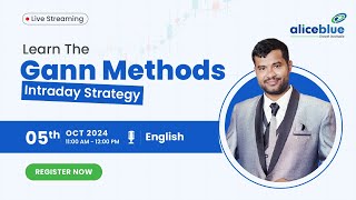 Gann Method Of Trading  WD Gann Trading Techniques  Gann Methods  Alice Blue [upl. by Craggie859]