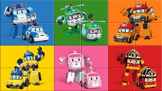 Robocar Poli Color Puzzle  Colors For Kids [upl. by Dene]